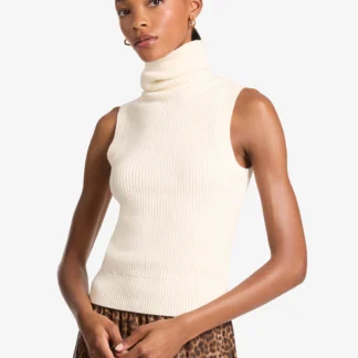 Michael Kors コットンブレンド スリーブレス タートルネック