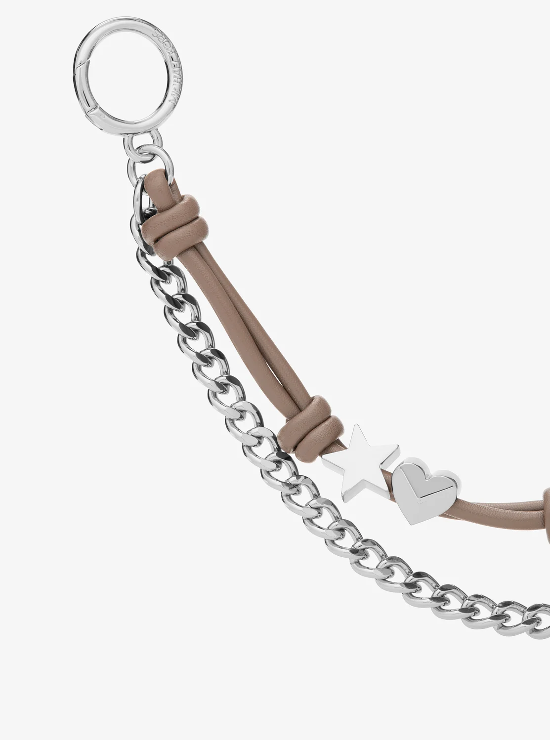 Michael Kors シルバートーン チャーム & チェーン バッグチャーム - Image 3