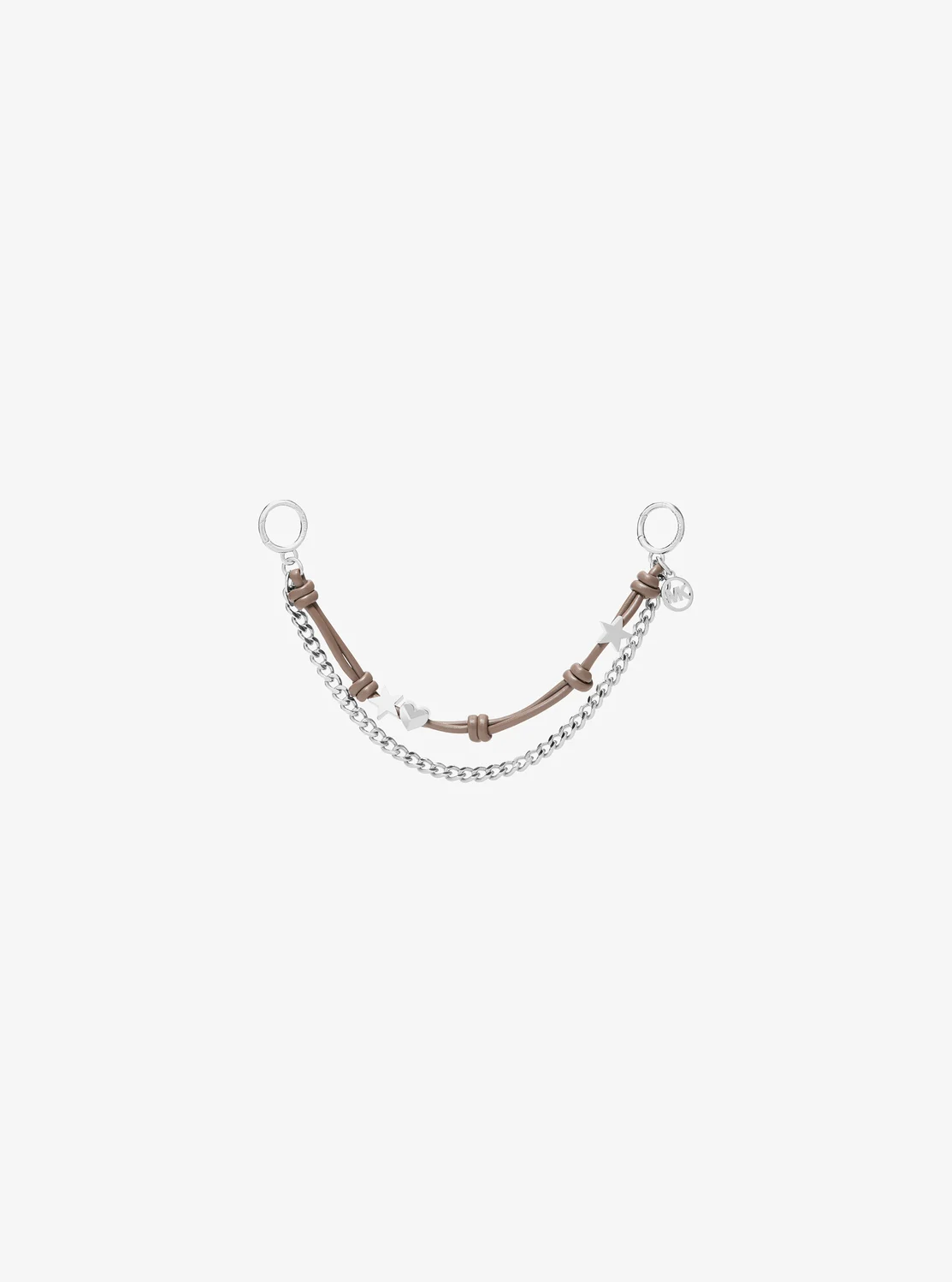 Michael Kors シルバートーン チャーム & チェーン バッグチャーム