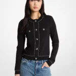 Michael Kors スタッズ ストレッチニット カーディガン
