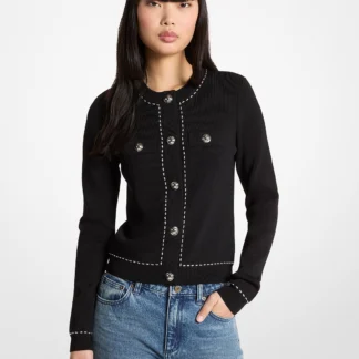 Michael Kors スタッズ ストレッチニット カーディガン