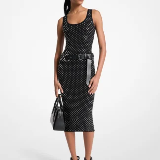 Michael Kors スタッズ スクープネック ミディ ドレス