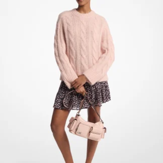 Michael Kors スタッズ フローラルプリント ジョーゼット ティアード スカート