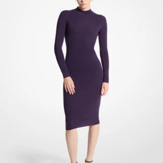 Michael Kors ストレッチ ウール モックネック ドレス