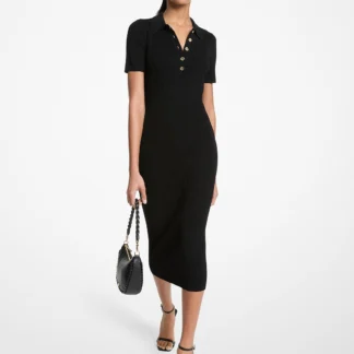 Michael Kors ストレッチ ニット ポロ ドレス