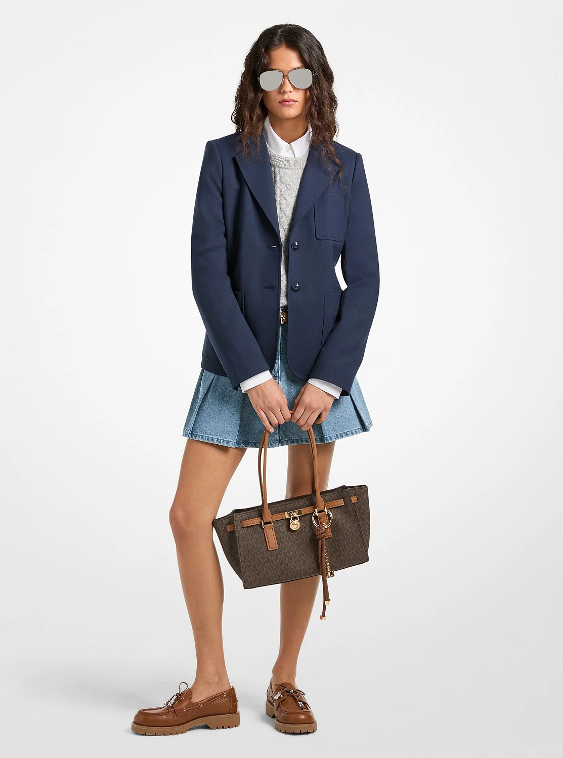 Michael Kors ストレッチ ウール ブレンド ツイル ブレザー