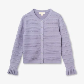 Michael Kors テクスチャー ラッフル カフ カーディガン
