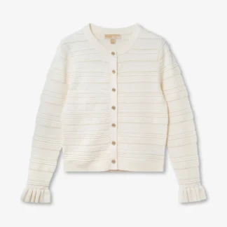 Michael Kors テクスチャー ラッフル カフ カーディガン