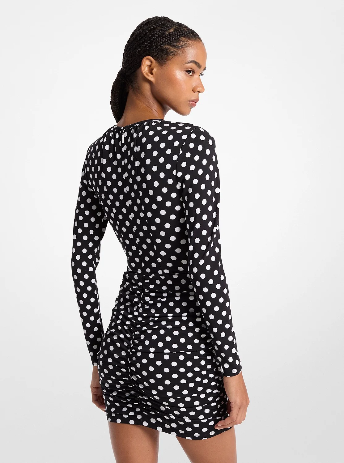 Michael Kors ドット ラッチド ストレッチ マット ジャージー ミニドレス - Image 2