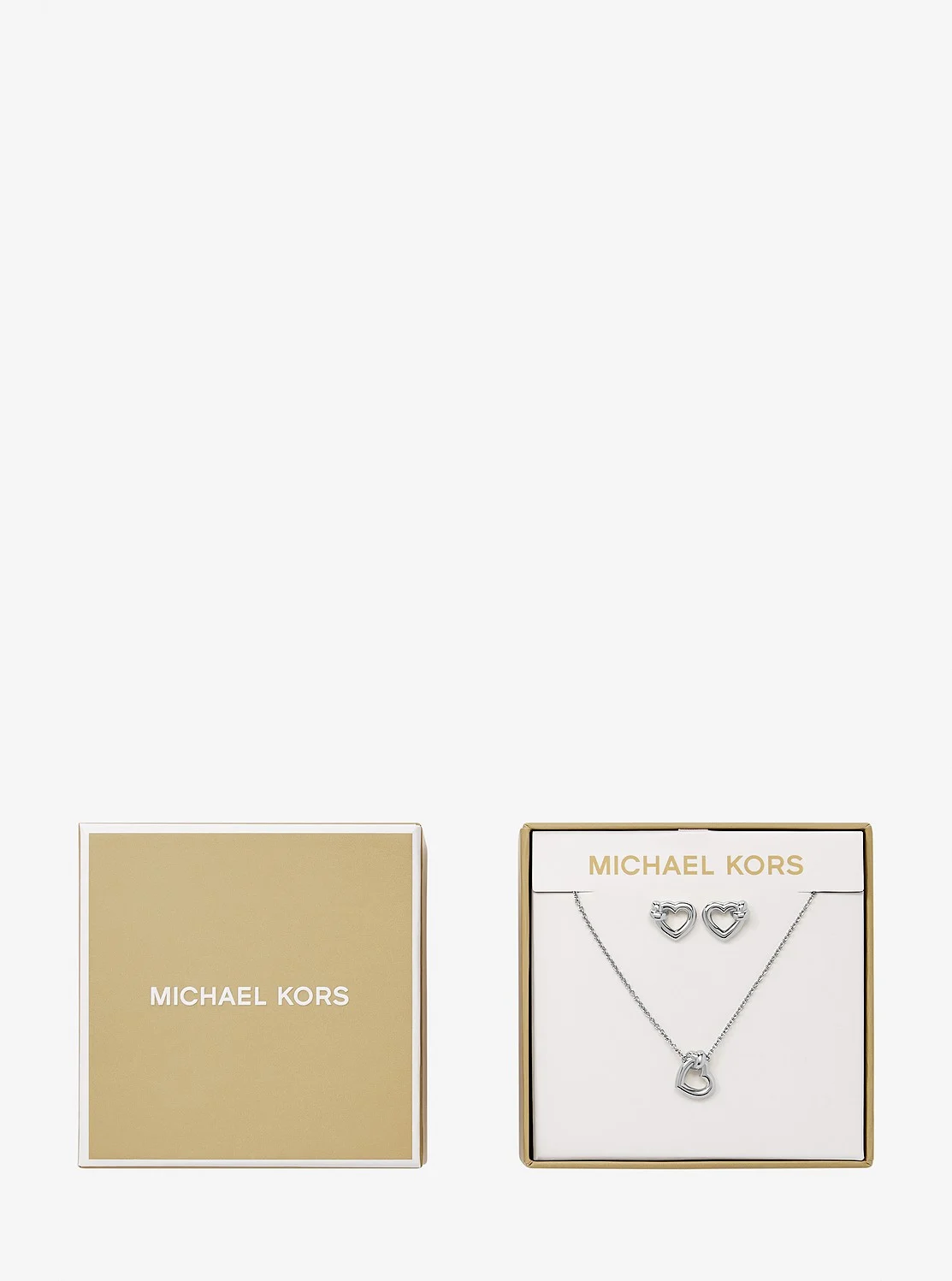 Michael Kors ノット ハート ネックレス & ピアス ギフトセット - Image 4