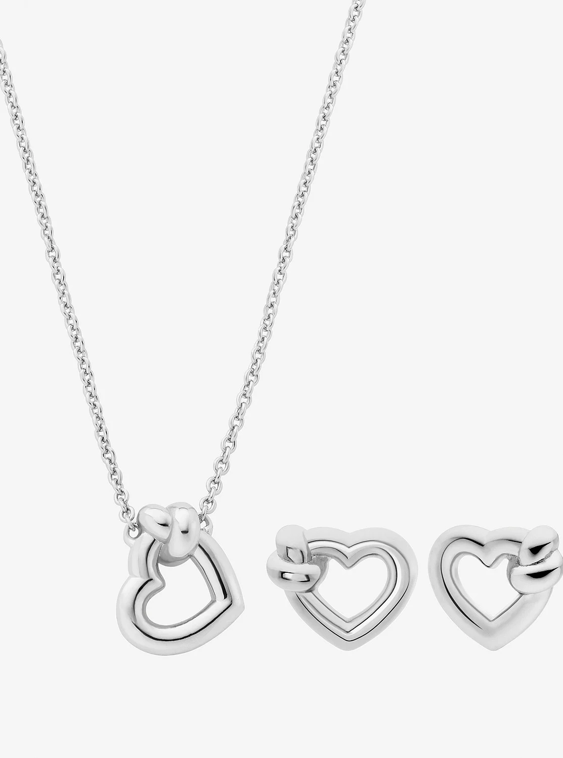 Michael Kors ノット ハート ネックレス & ピアス ギフトセット