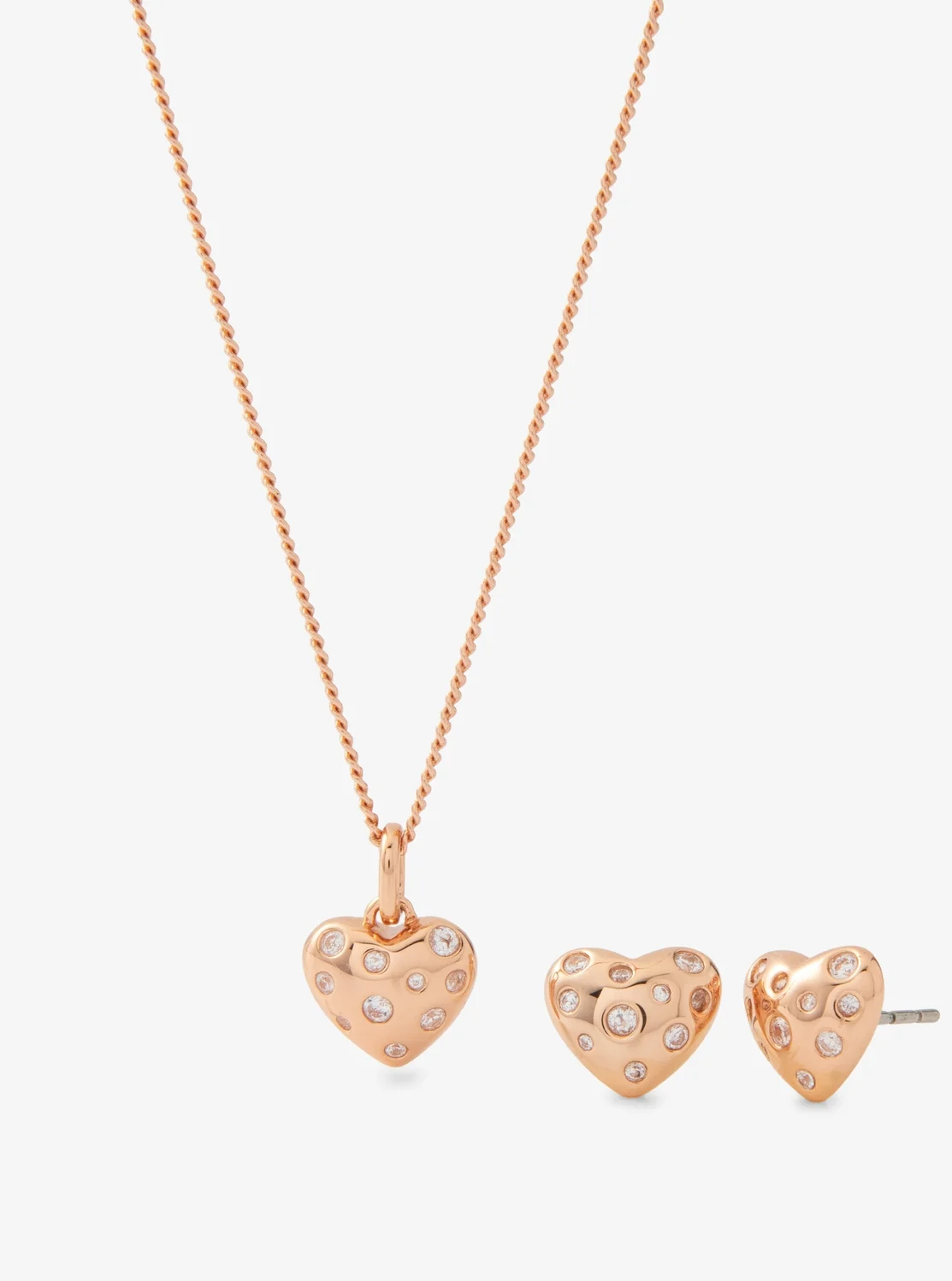 Michael Kors ハートネックレス & スタッドピアス