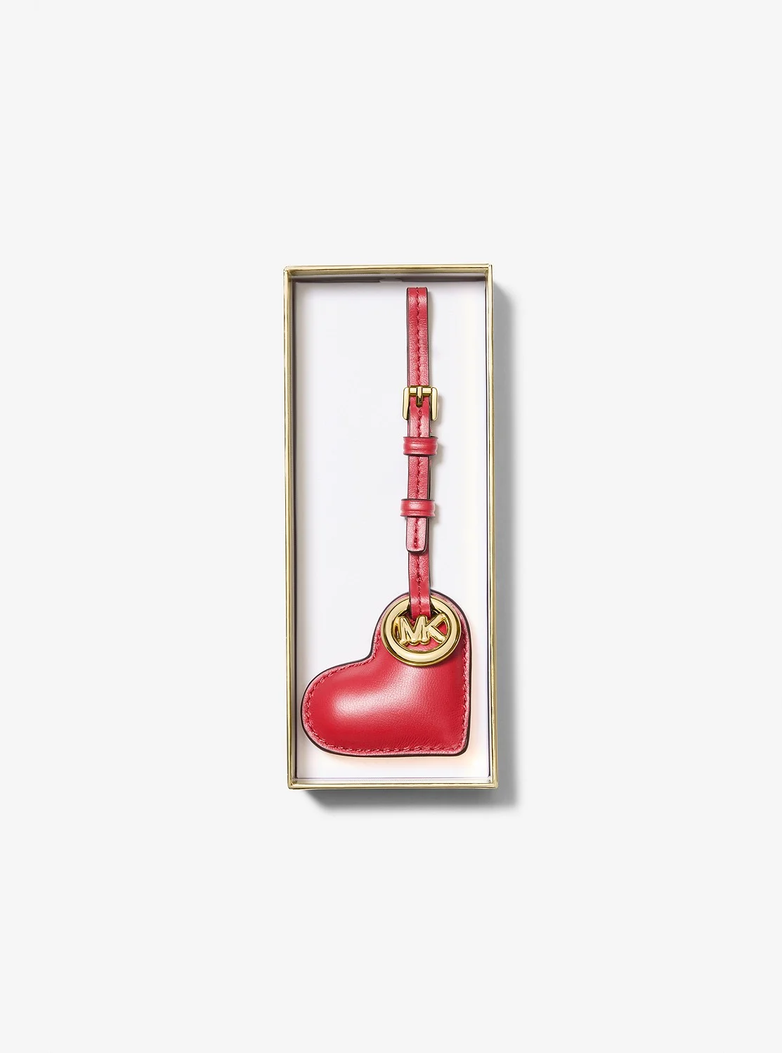 Michael Kors パフィー ハート レザー バッグ チャーム - Image 3