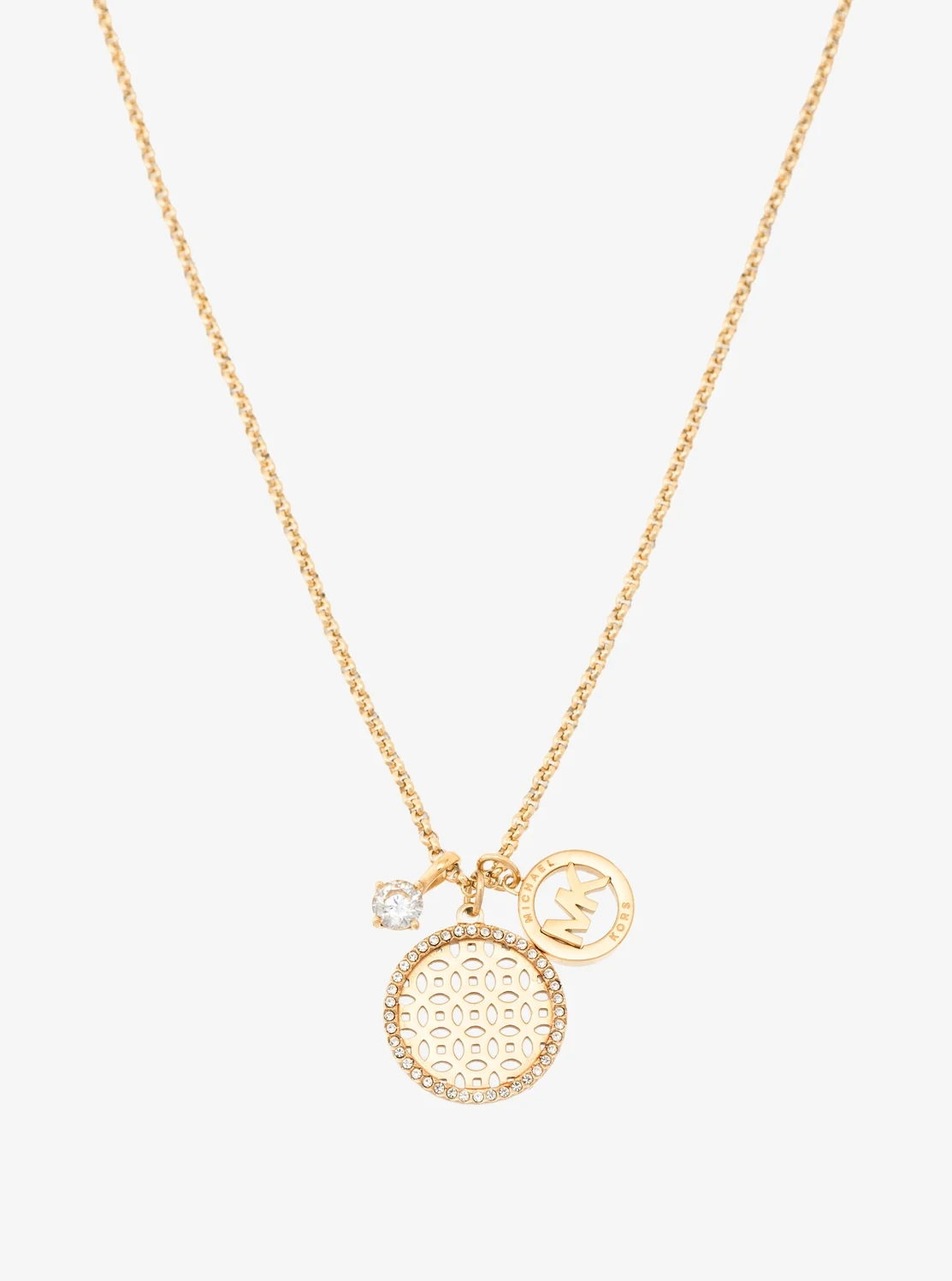 Michael Kors パヴェ チャーム ネックレス
