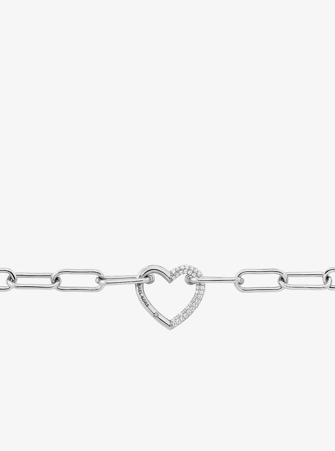Michael Kors パヴェ ハート カーブリンク ネックレス - Image 2