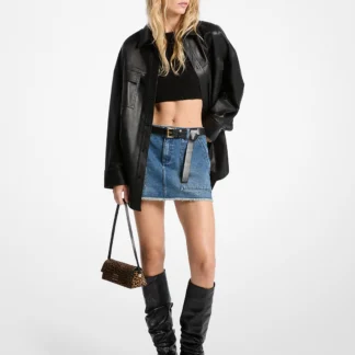 Michael Kors フレイドデニム ミニスカート