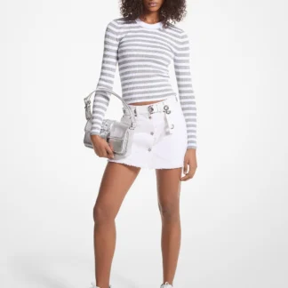 Michael Kors フレイドデニム ミニスカート
