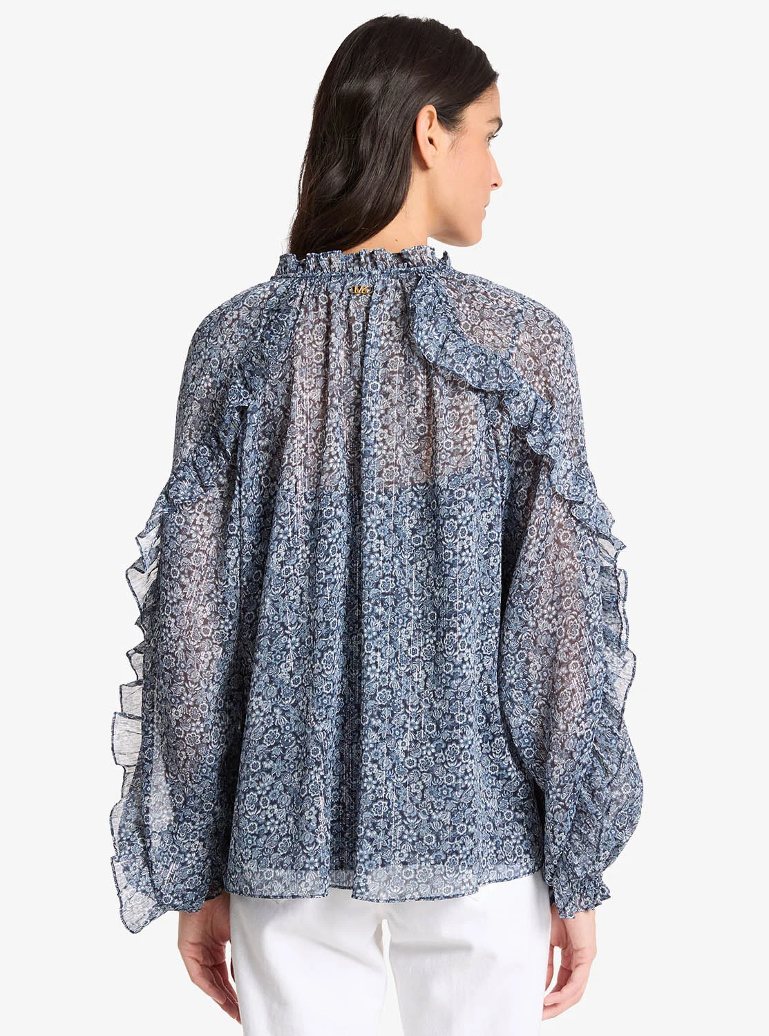 Michael Kors フローラル ラッフル ブラウス - Image 2