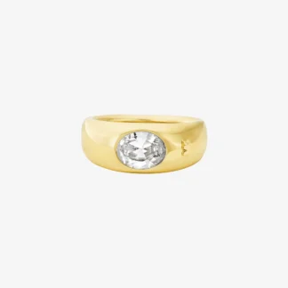 Michael Kors プレシャスメタル プレーティング キュービック ジルコニア リング