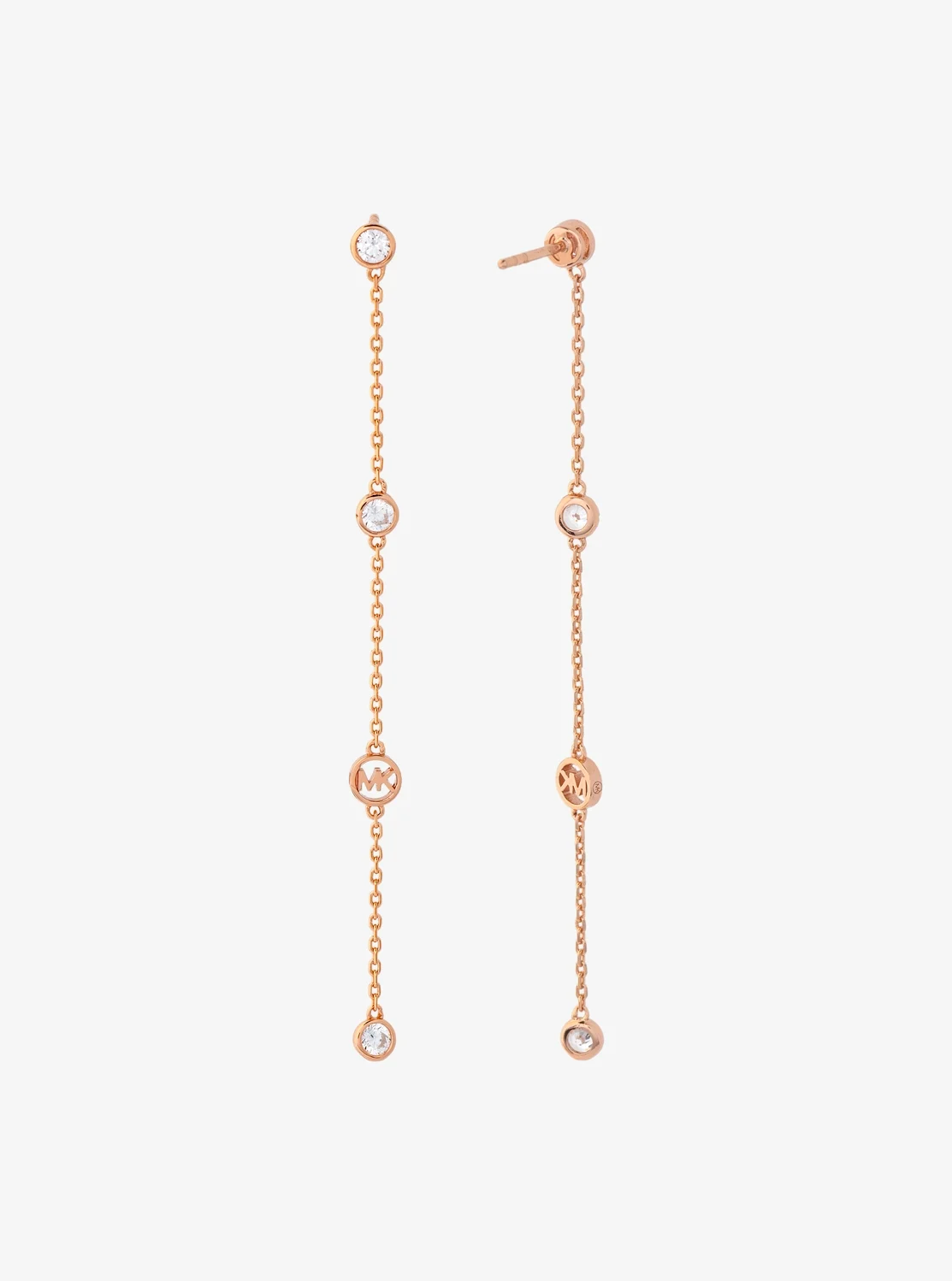 Michael Kors プレシャスメタル スターリング シルバー キュービック ジルコニア ドロップピアス - Image 2