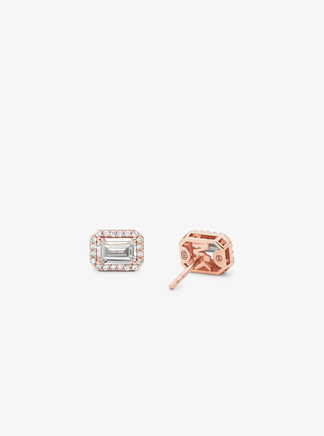 Michael Kors プレシャスメタル プレーティング パヴェ ハロ スタッドピアス - Image 2