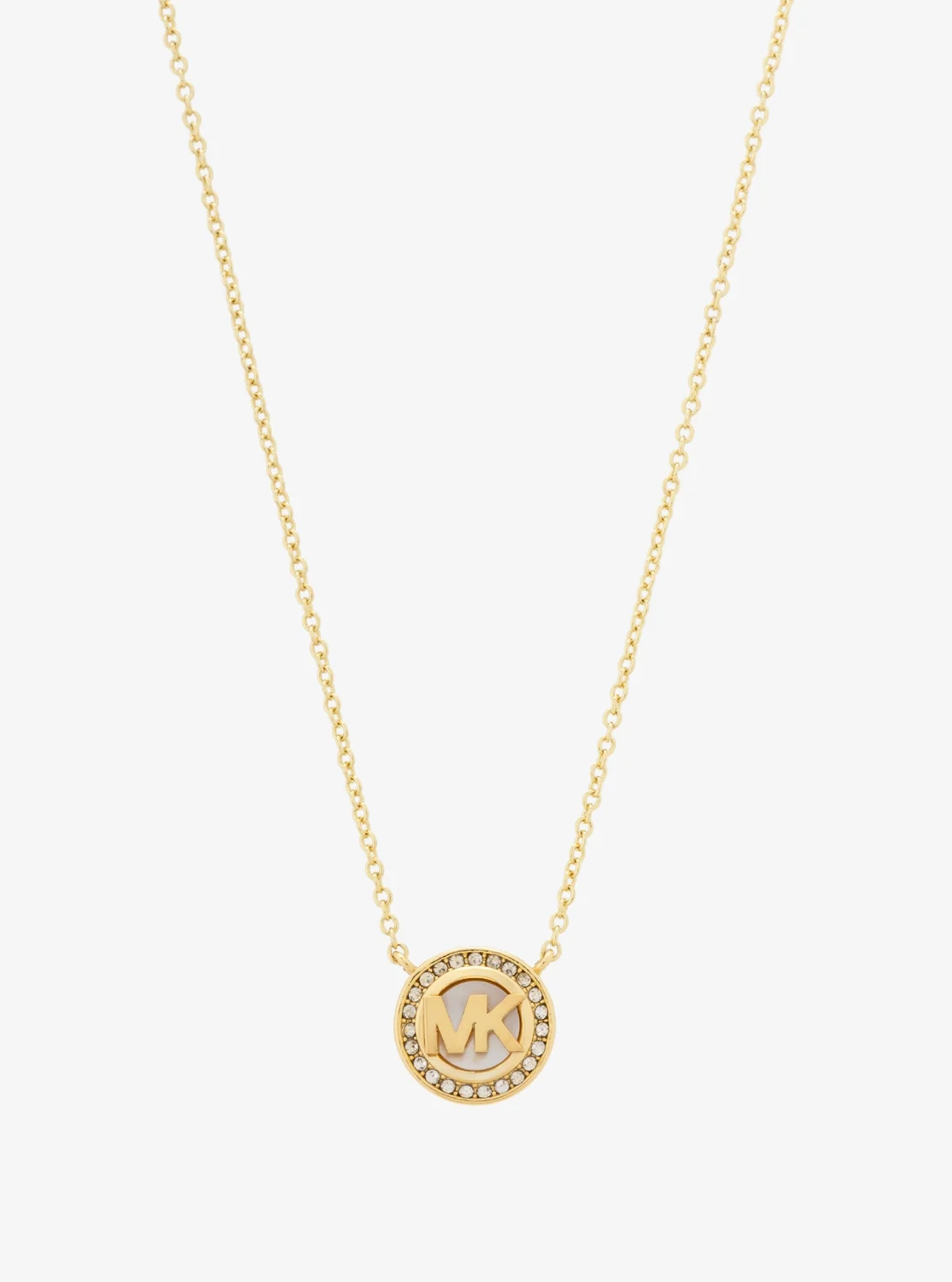 Michael Kors マザーオブパール ロゴ ペンダント