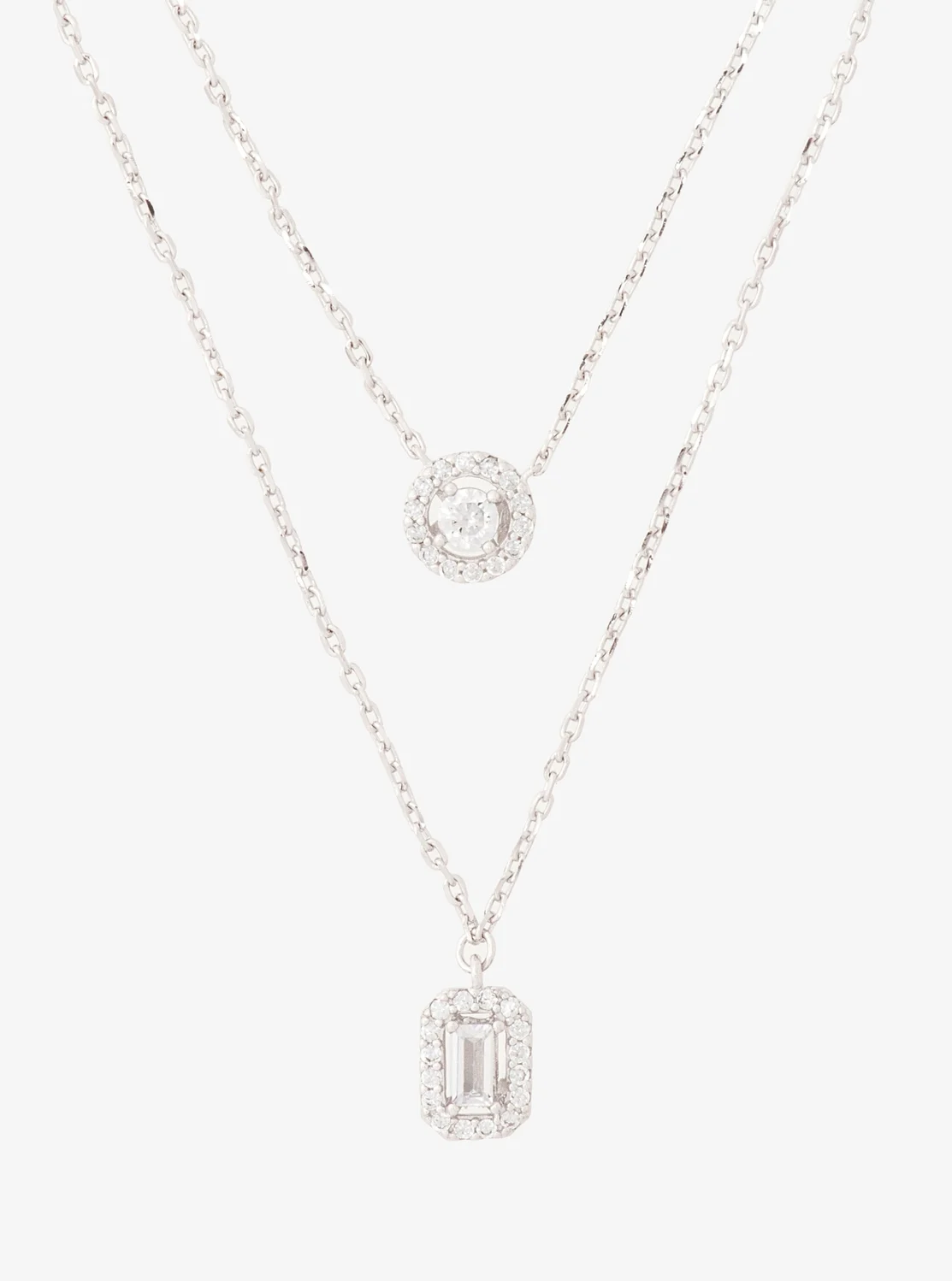 Michael Kors ミックス ストーン パヴェ ダブル レイヤー ペンダント - Image 2