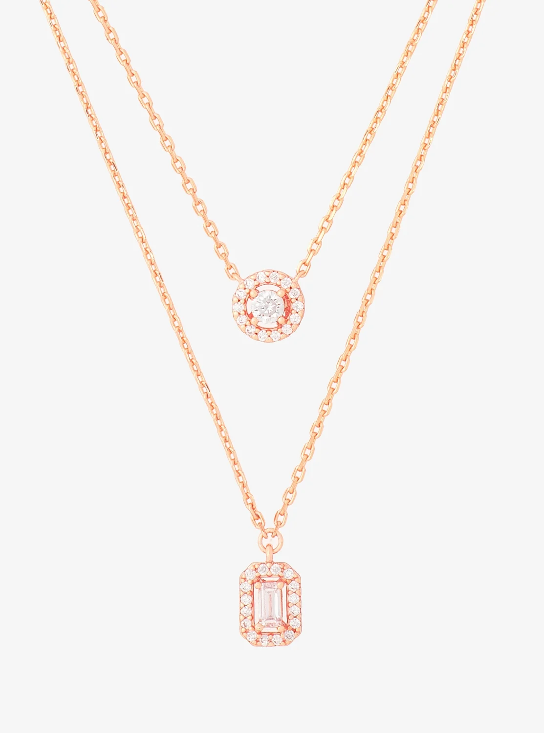 Michael Kors ミックス ストーン パヴェ ダブル レイヤー ペンダント - Image 2