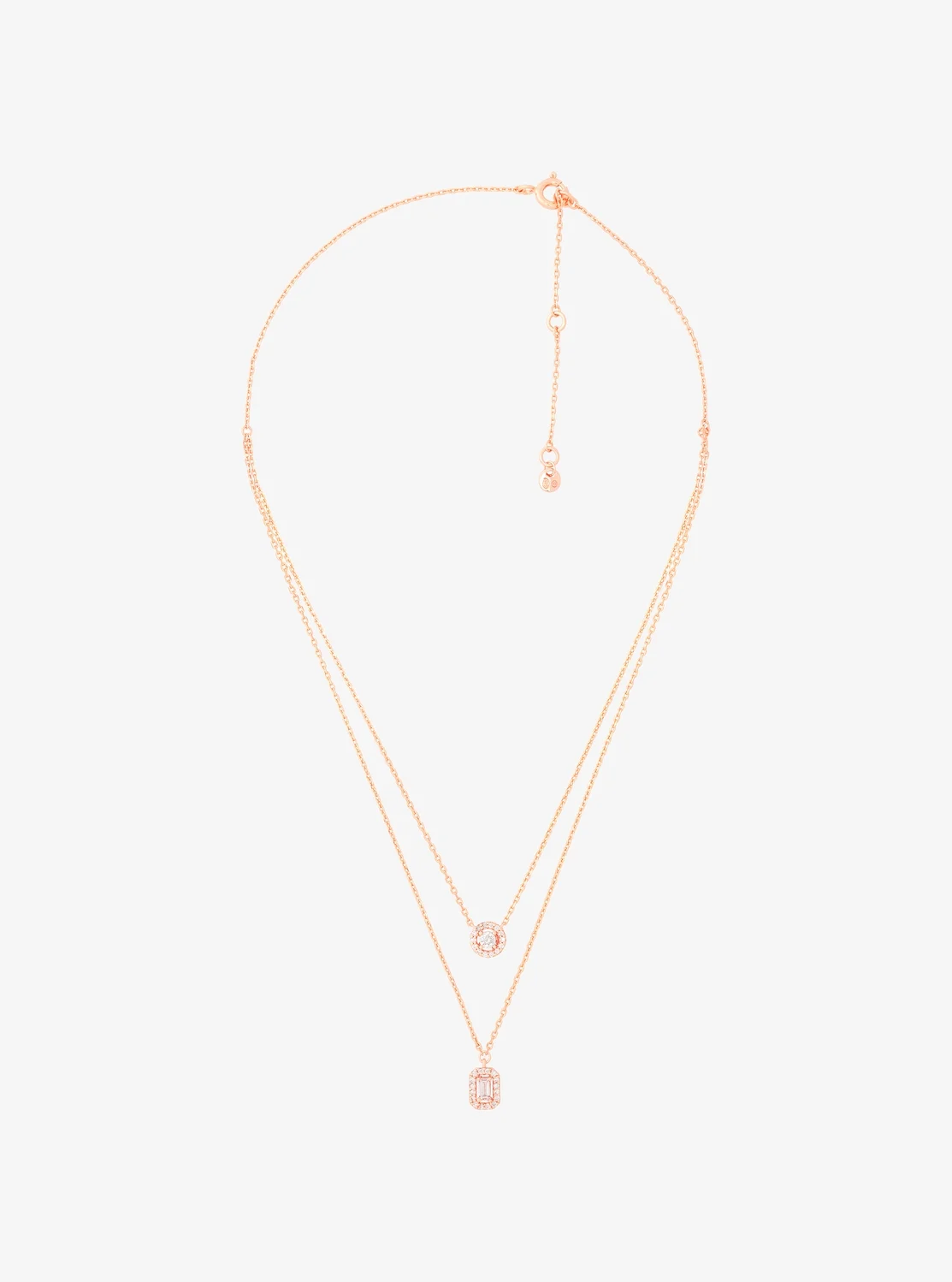 Michael Kors ミックス ストーン パヴェ ダブル レイヤー ペンダント