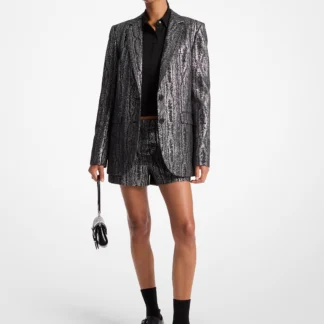 Michael Kors メタリック モワレ ブレザー