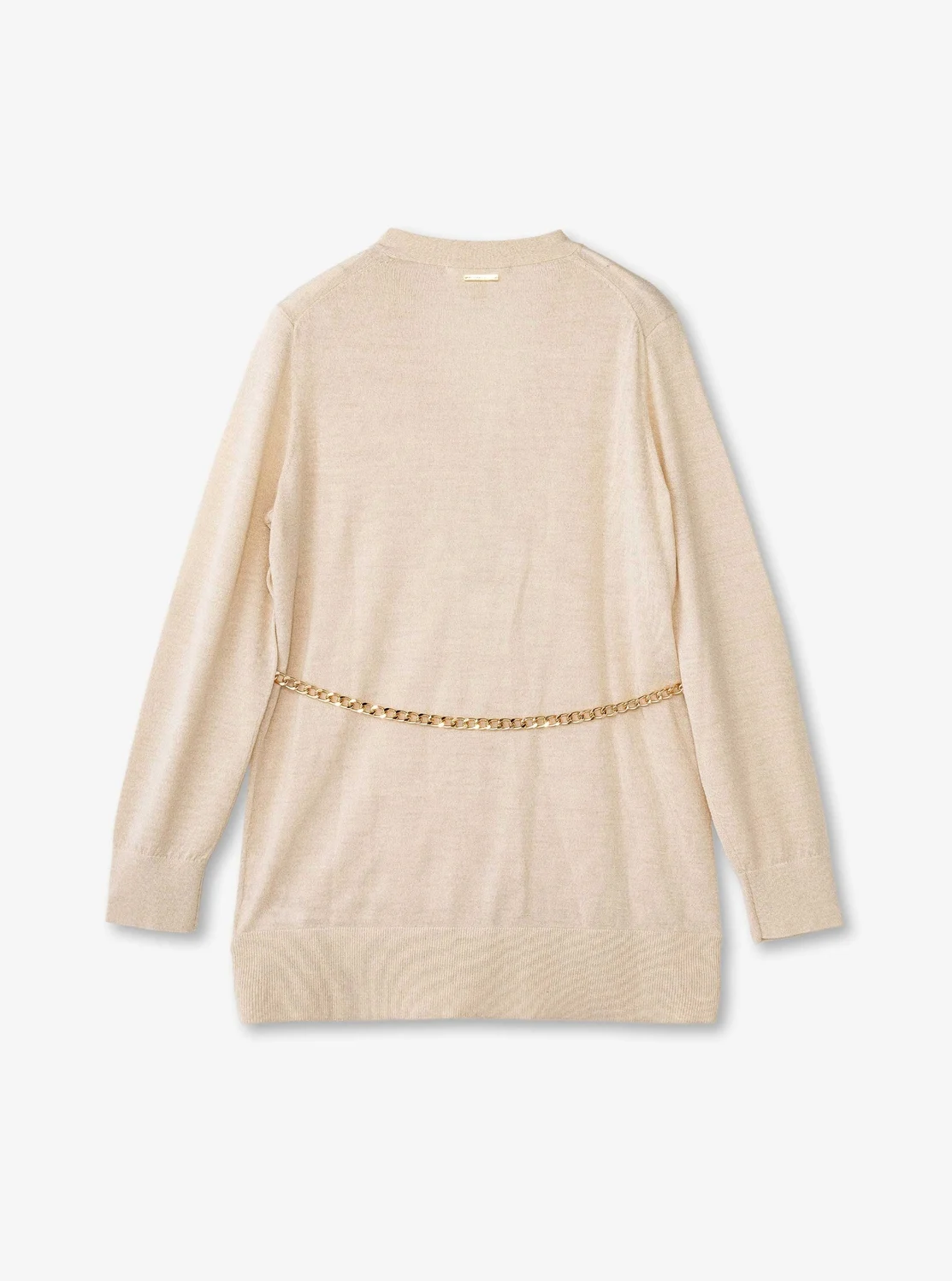 Michael Kors メタリックチェーン ベルト カーディガン - Image 2