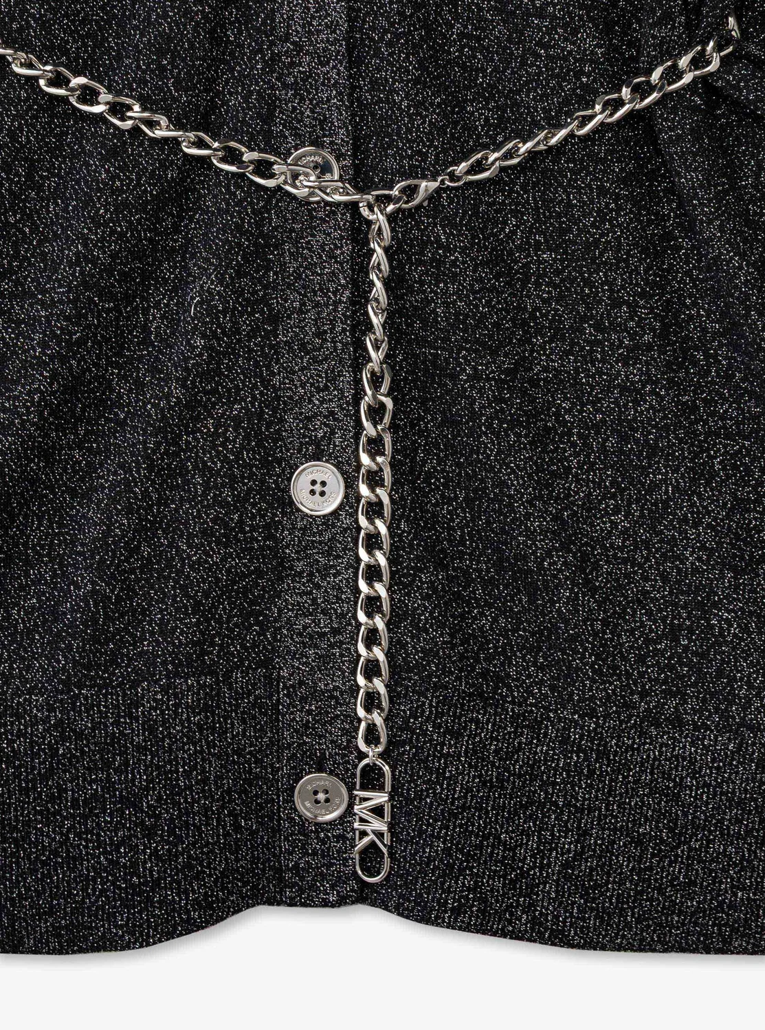 Michael Kors メタリックチェーン ベルト カーディガン - Image 4