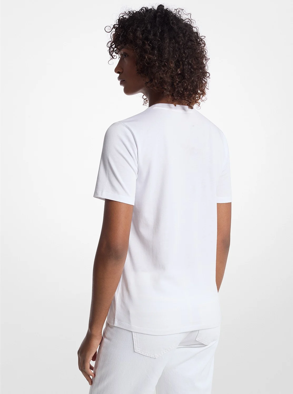 Michael Kors ラインストーン MK サークル ロゴ Tシャツ - Image 2