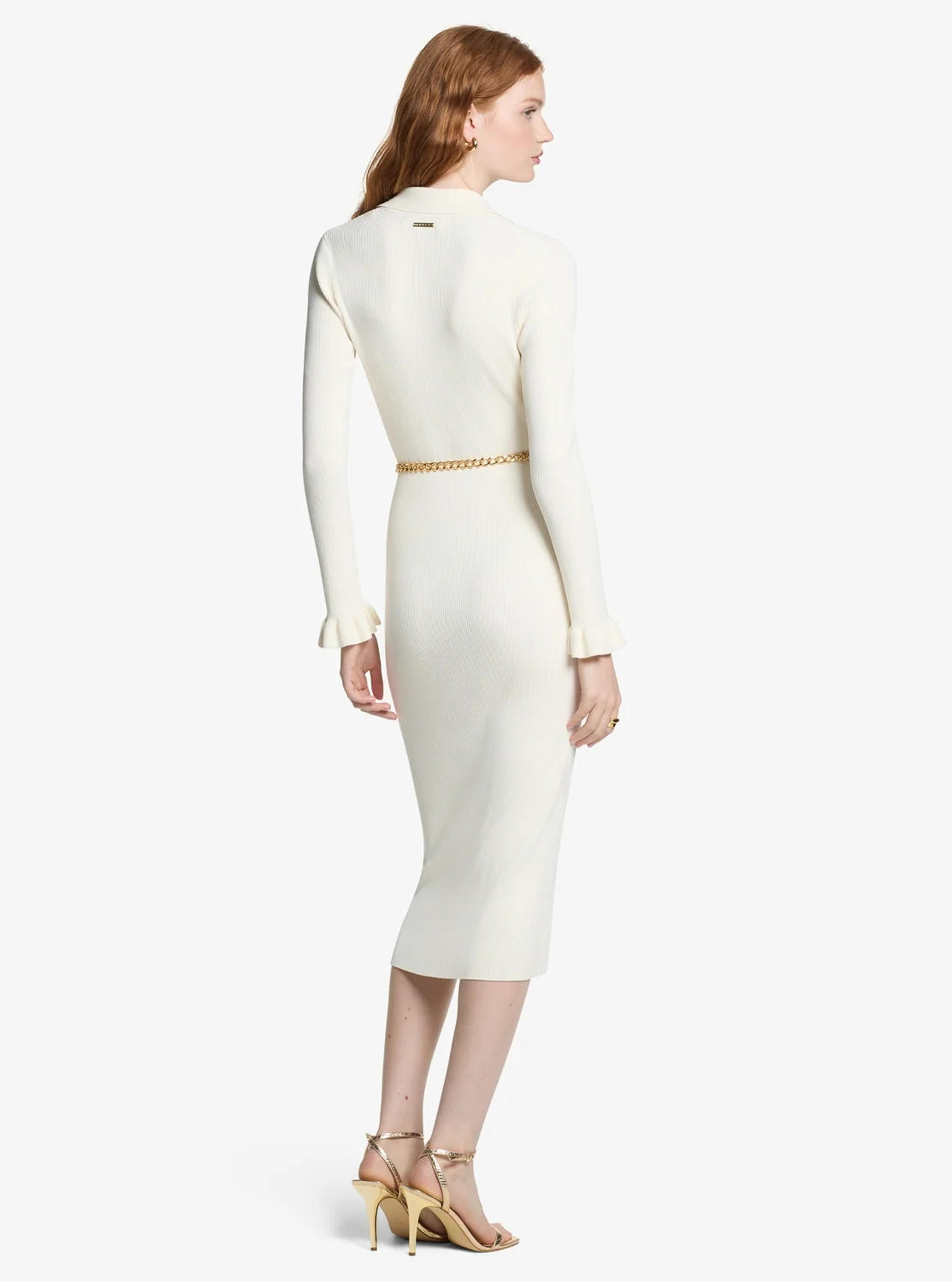 Michael Kors ラッフル カフ スナップ ミディドレス - Image 2