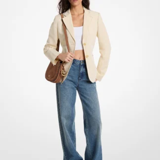 Michael Kors リネン コットン パッチ ポケット ブレザー