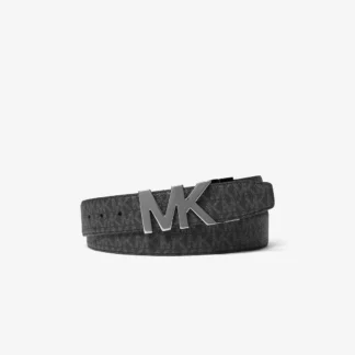Michael Kors リバーシブル ロゴ レザー ベルト - MKシグネチャー