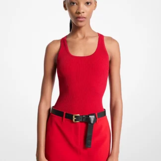 Michael Kors リブ スクープネック タンクトップ
