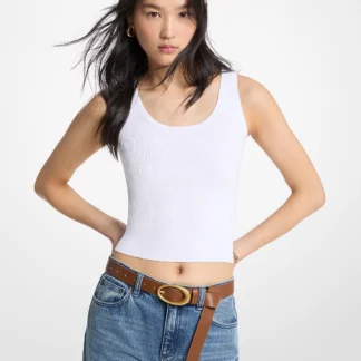 Michael Kors リブ ビスコース タンクトップ
