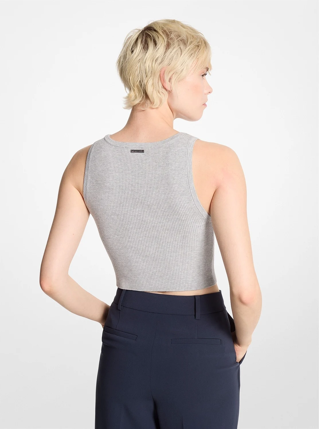 Michael Kors リブニット クロップ タンクトップ - Image 2