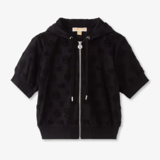 Michael Kors ロゴ ジャガード テリー ショートスリーブ ジャケット