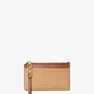 Michael Kors EMPIRE ツートーン ペブルレザー カードケース スモール