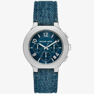 Michael Kors GRAMERCY シルバートーン デニム ウォッチ
