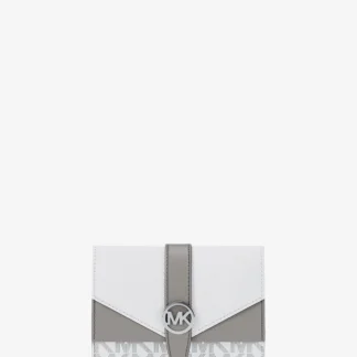 Michael Kors GREENWICH エンベロープ トライフォールド ウォレット ミディアム - MKシグネチャー