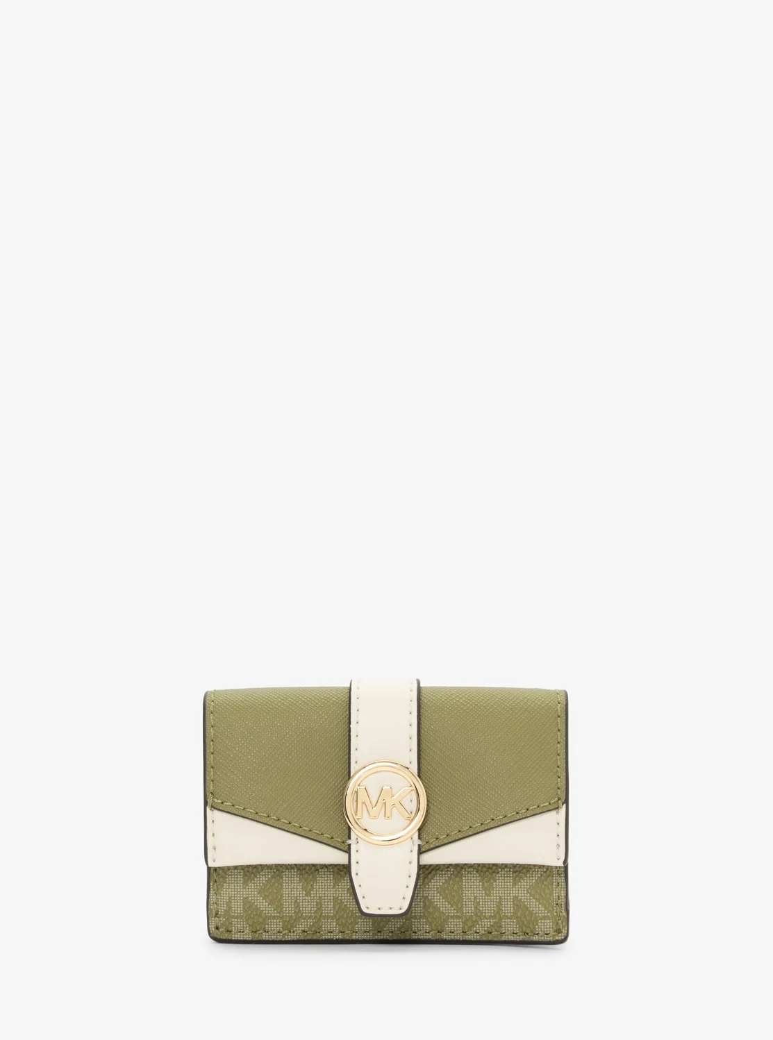 Michael Kors GREENWICH トライフォールド フラップ ウォレット エクストラスモール - MKシグネチャー