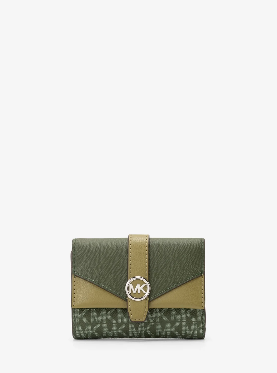 Michael Kors GREENWICH トライフォールド ウォレット ミディアム - MKシグネチャー