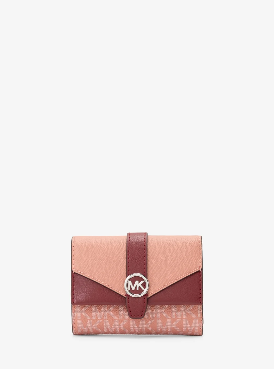 Michael Kors GREENWICH トライフォールド ウォレット ミディアム - MKシグネチャー