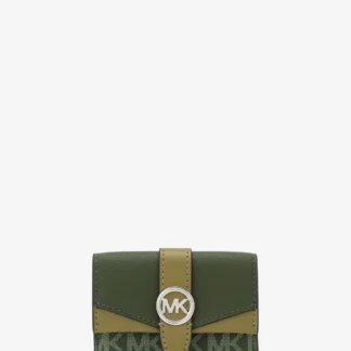 Michael Kors GREENWICH フラップ トライフォールド エクストラスモール - MKシグネチャー