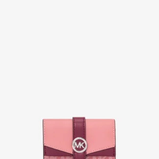 Michael Kors GREENWICH フラップ キーケース スモール - MKシグネチャー