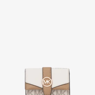 Michael Kors GREENWICH フラップ トライフォールド エクストラスモール - MKシグネチャー