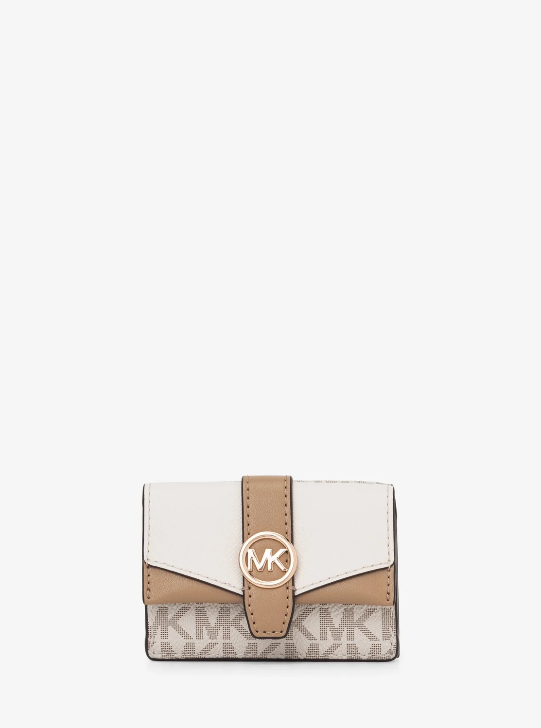 Michael Kors GREENWICH フラップ トライフォールド エクストラスモール - MKシグネチャー